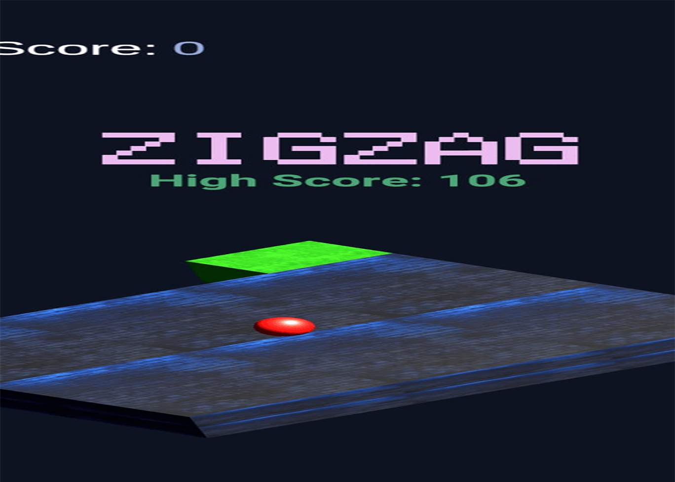 3D Zigzag Game Screenshot